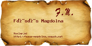 Fésüs Magdolna névjegykártya